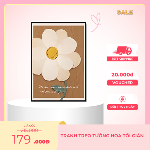 Tranh Treo Tường Hoa Tối Giản