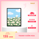 Tranh Treo Tường Phong Cảnh Vườn Hoa