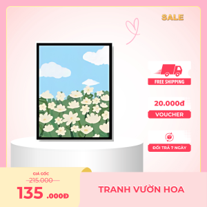 Tranh Treo Tường Phong Cảnh Vườn Hoa