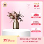 Bình Hoa Trang Trí Bằng Kim Loại
