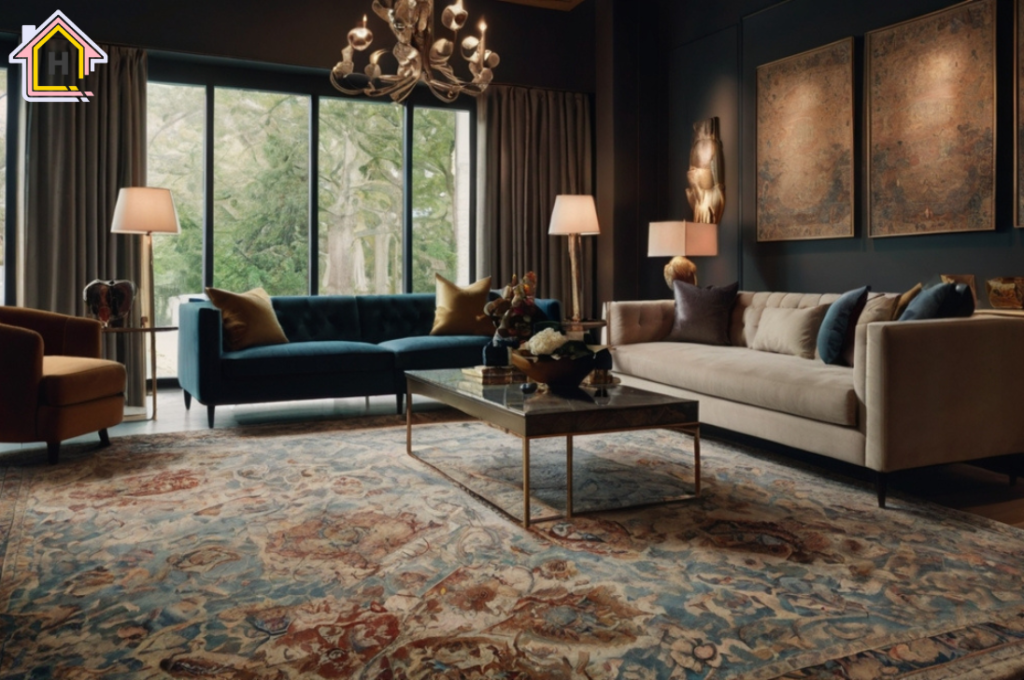 Showroom thảm nội thất cao cấp hiện đại